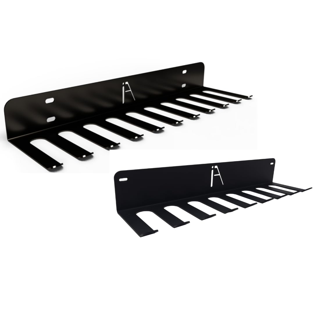 Gym Storage Rack Wall Mount, 11-Hook Cable Attachment Organizer, USA Made