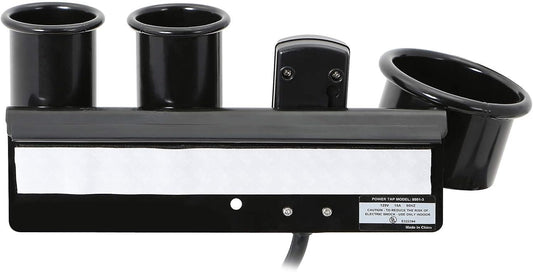 Saloniture Blow Dryer & Hair Iron Holder - Salon Appliance Rack w/ 3 Outlets & Clamp