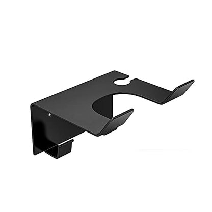 Hair Dryer Holder Wall Mount Blow Dryer Hanger Stand Rack Countertop Hair Dryer Bracket Hair Tool Organizer Storage（Black）