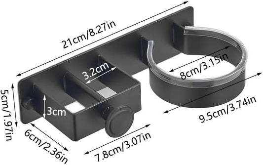 Wall Mounted Holder For Hair Dryer and Straightener