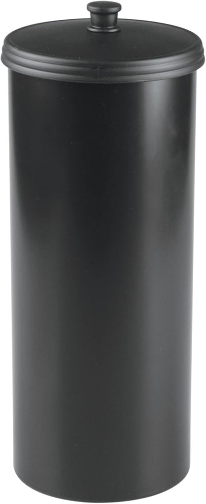 iDesign Freestanding Bathroom Toilet Paper Storage Holder, Matte Black