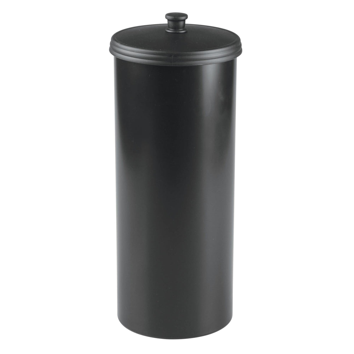 iDesign Freestanding Bathroom Toilet Paper Storage Holder, Matte Black