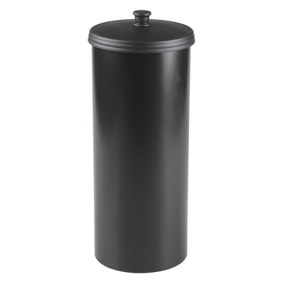 iDesign Freestanding Bathroom Toilet Paper Storage Holder, Matte Black
