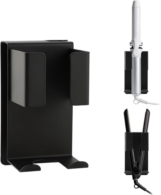 Hair Straightener Holder Wall Mounted, Blow Dryer Curling Iron Organizer