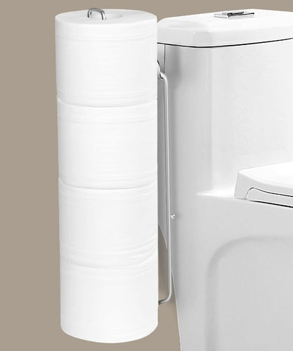Toilet Paper Holder with Storagefor 3 Roll Tissue （Black 1 Pcs）