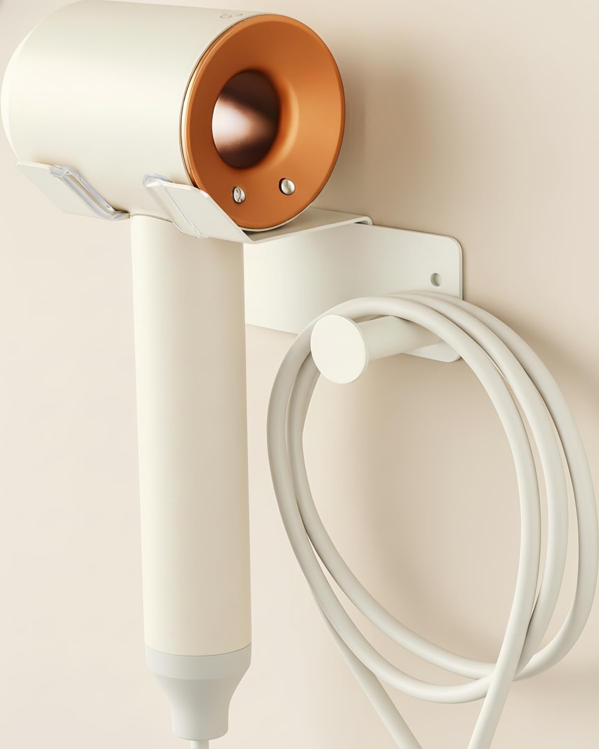 Hair Dryer Holder, Hair Dryer Holder Wall Mounted, Self Adhesive Blow Dryer Holder, Stainless Steel Dyson Hair Dryer Holder, Hairdryer Holder for Bathroom BANJEKT