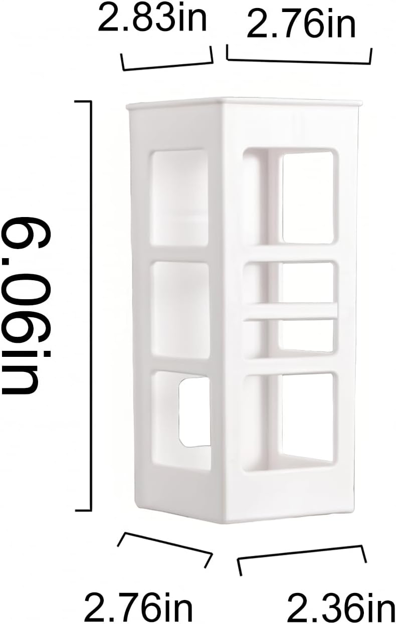 Hair Tool Organizer Wall Mount, Curling Iron Holder & Flat Iron Holder, Self Adhesive Hair Dryer Holder for Bathroom, No Drilling Styling Tool Storage Rack for Vanity, Salon Hair Care Tools Holder (White,1 Pack)