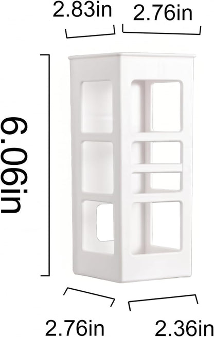 Hair Tool Organizer Wall Mount, Curling Iron Holder & Flat Iron Holder, Self Adhesive Hair Dryer Holder for Bathroom, No Drilling Styling Tool Storage Rack for Vanity, Salon Hair Care Tools Holder (White,1 Pack)