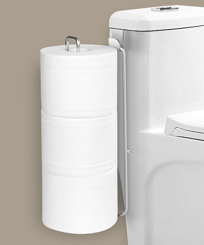 Toilet Paper Holder with Storagefor 3 Roll Tissue （Black 1 Pcs）