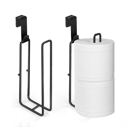 Toilet Paper Holder with Storagefor 3 Roll Tissue （Black 1 Pcs）