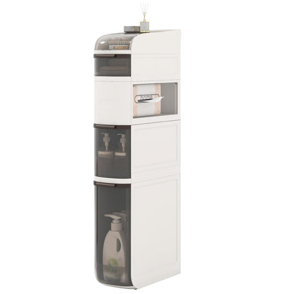 GIANTEX 5-Tiers Narrow Bathroom Storage Cabinet (17'' x 7''x 38.5'')