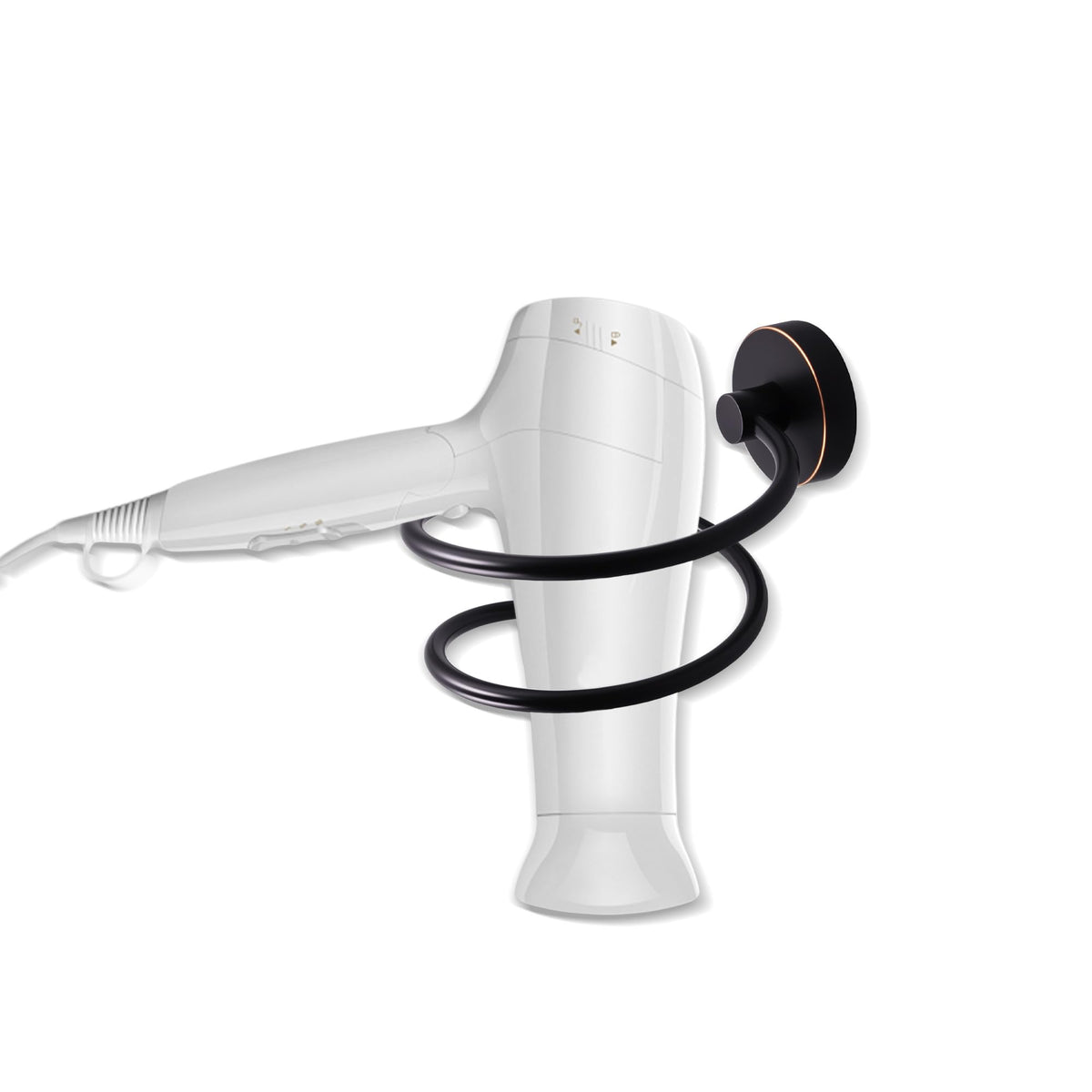 Bathroom Hair Dryer Holder Hair Care Tools Holder Wall Mount Chrome Finished Stainless Steel-Silver