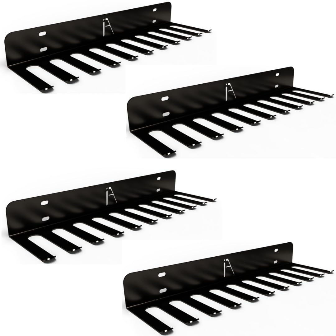 Gym Storage Rack Wall Mount, 11-Hook Cable Attachment Organizer, USA Made