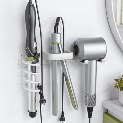 Tindbea Hair Dryer Holder Wall Mount Aluminum Alloy Hot Tools Organizer