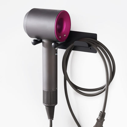 Hair Dryer Holder, Self Adhesive Blow Dryer Holder, Stainless Steel Hair Dryer Stand, Hair Dryer Holder Wall Mounted Compatible with Dyson Blow Dryer Gold