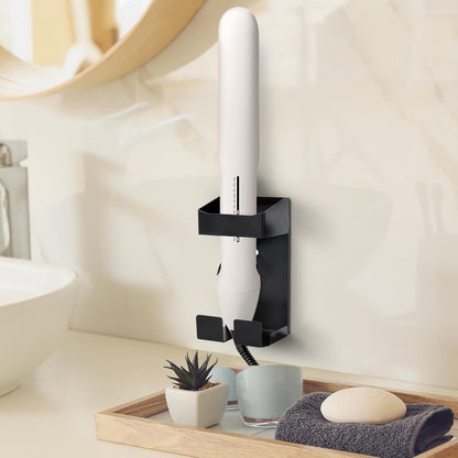 Curling Iron Holder Wall Mount Curling Iron Flat for Holds Hair Dryer