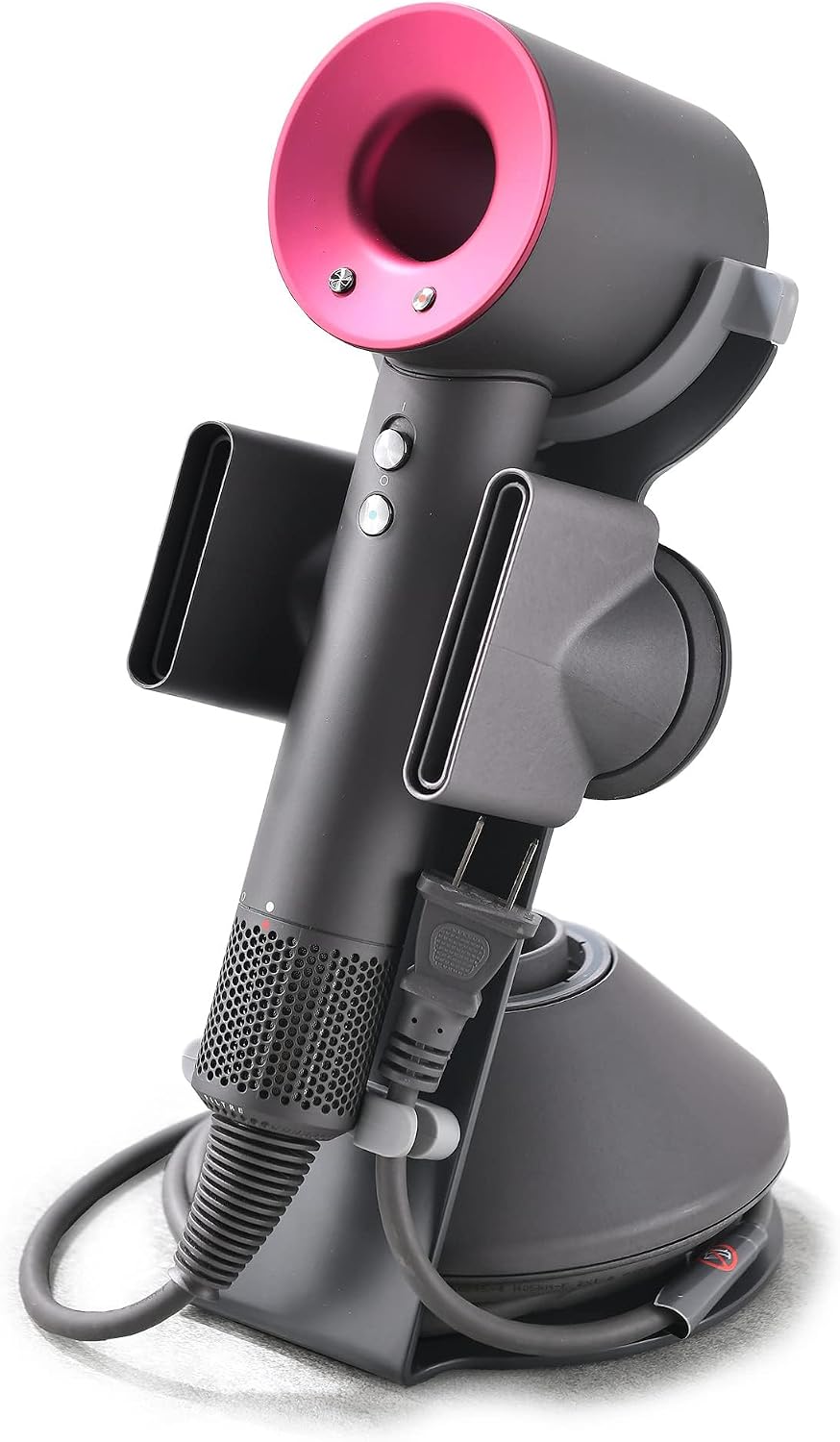 Hair Dryer Stand for Dyson Supersonic, Hair Dryer Holder Organizer for Diffuser Nozzle, Bathroom Countertop Storage Stand
