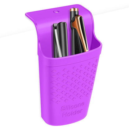 ZAXOP Flat Iron/Curling Iron/Hair Straightene/Hot Hair Tools Holder, Silicone Heat Resistant Mat Pouch Organizer.(Black)