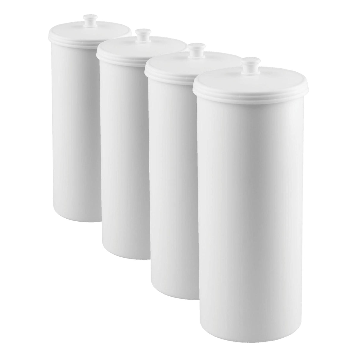 iDesign Freestanding Bathroom Toilet Paper Storage Holder, Matte Black
