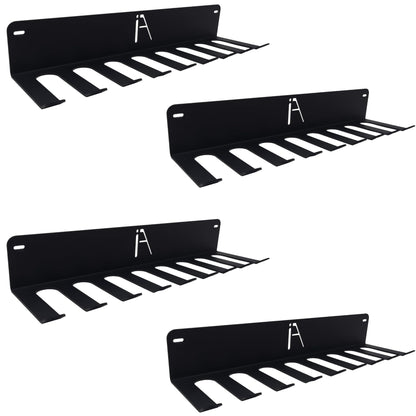 Gym Storage Rack Wall Mount, 11-Hook Cable Attachment Organizer, USA Made