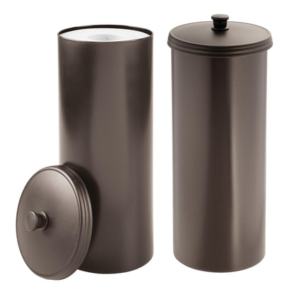 iDesign Freestanding Bathroom Toilet Paper Storage Holder, Matte Black