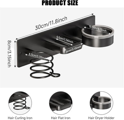 Wall Mount Holder For Dyson Hair Dryer and Straightener