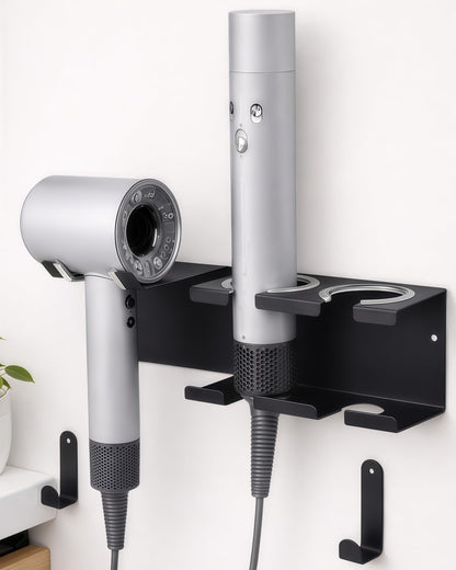 Hair Dryer Holder, Hair Dryer Holder Wall Mounted, Self Adhesive Blow Dryer Holder, Stainless Steel Dyson Hair Dryer Holder, Hairdryer Holder for Bathroom BANJEKT