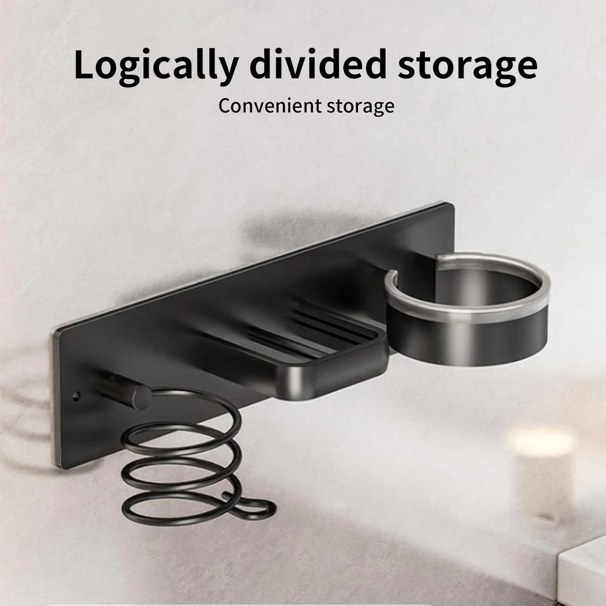 Wall Mount Holder For Dyson Hair Dryer and Straightener