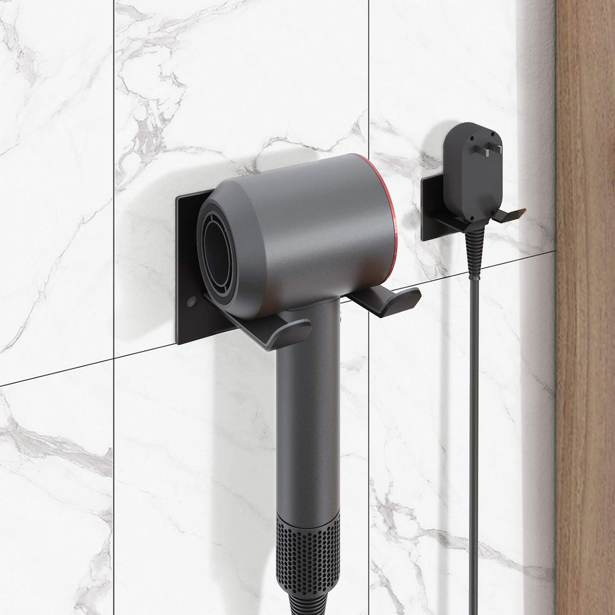 XIGOO Self Adhesive Hair Dryer Holder Wall Mounted