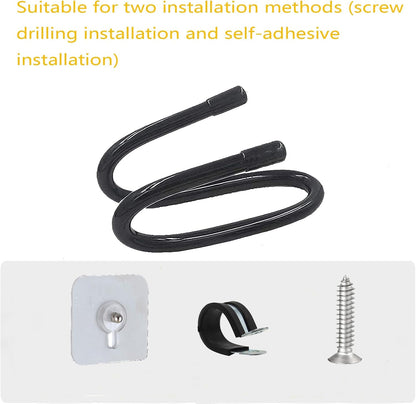 Universal Hair Dryer Holder Wall Mount, Blow Dryer Holder Rack, Hair Tool Organizer for Bathroom & Bedroom Hair Care & Styling Tools Storage and Organizer - Adhesive/Drilling Installation