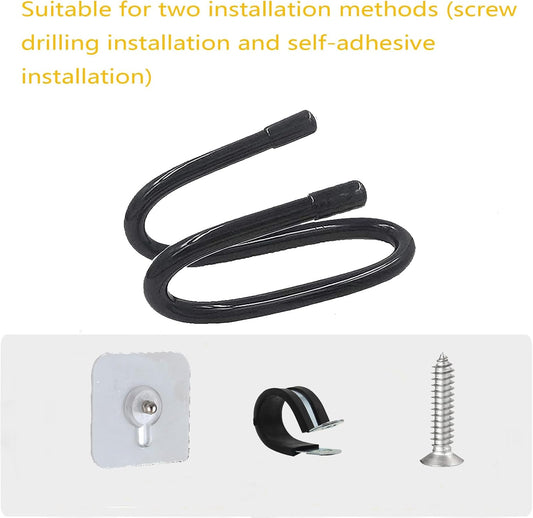 Universal Hair Dryer Holder Wall Mount, Blow Dryer Holder Rack, Hair Tool Organizer for Bathroom & Bedroom Hair Care & Styling Tools Storage and Organizer - Adhesive/Drilling Installation