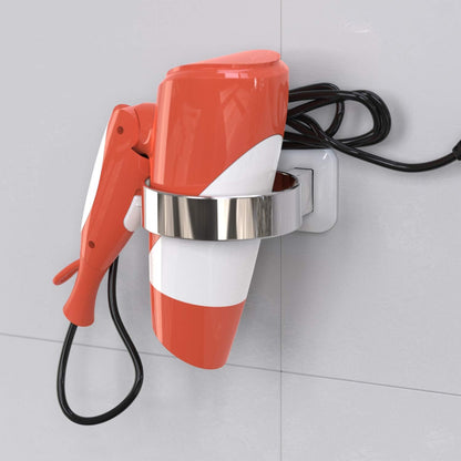 Hair Dryer Holder For Wall Mount , Bathroom Cabinet Door Blow Dryer Stand