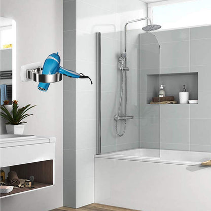 Hair Dryer Holder For Wall Mount , Bathroom Cabinet Door Blow Dryer Stand