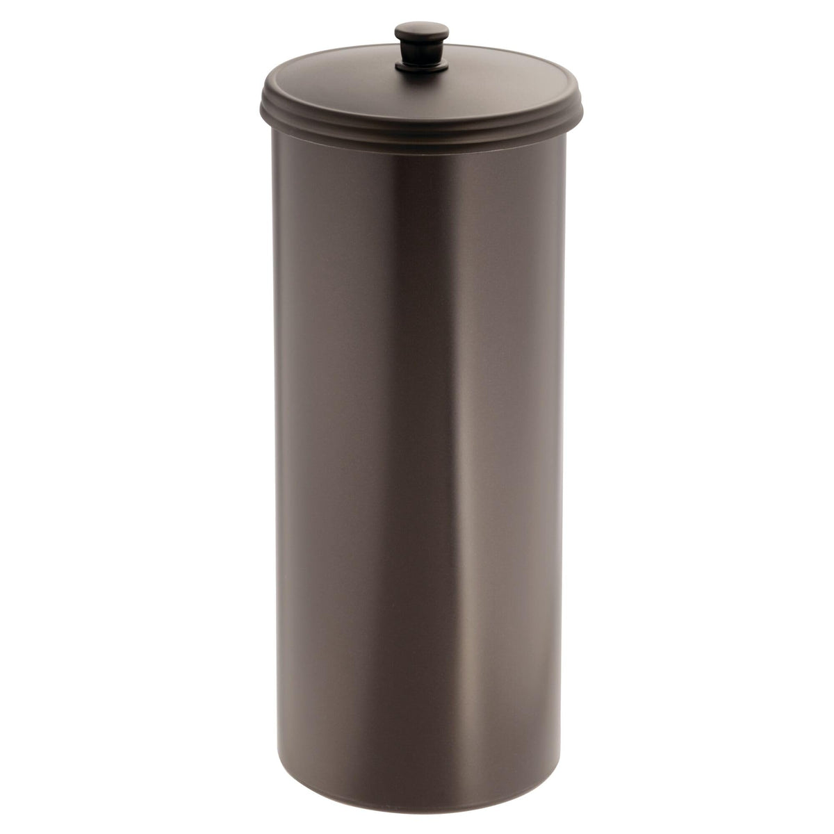 iDesign Freestanding Bathroom Toilet Paper Storage Holder, Matte Black