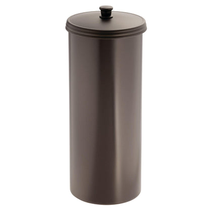 iDesign Freestanding Bathroom Toilet Paper Storage Holder, Matte Black