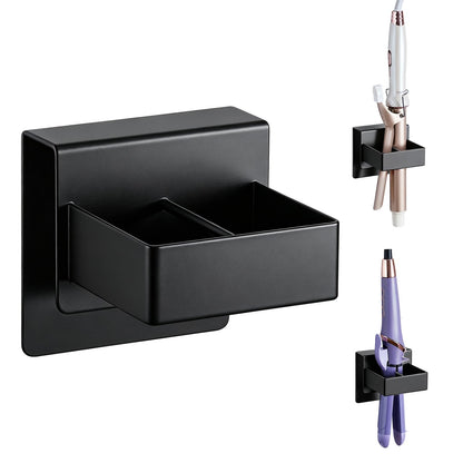 Straighteners Holder Wall Mounted Curling Iron Holder Metal Hair Dryer Holder for Curling Wands Accessories Adhesive Hair Tool Organizer Flat Iron Holder for Bathroom Barber Shops Vanity (Sliver)