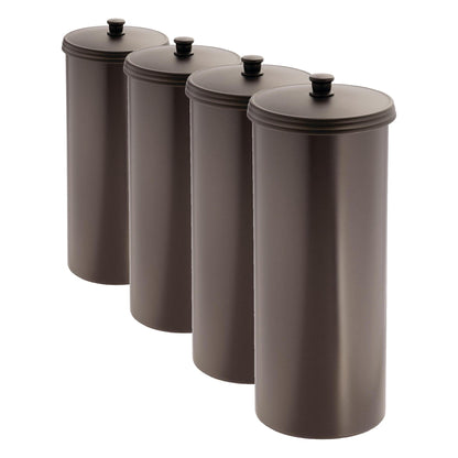 iDesign Freestanding Bathroom Toilet Paper Storage Holder, Matte Black