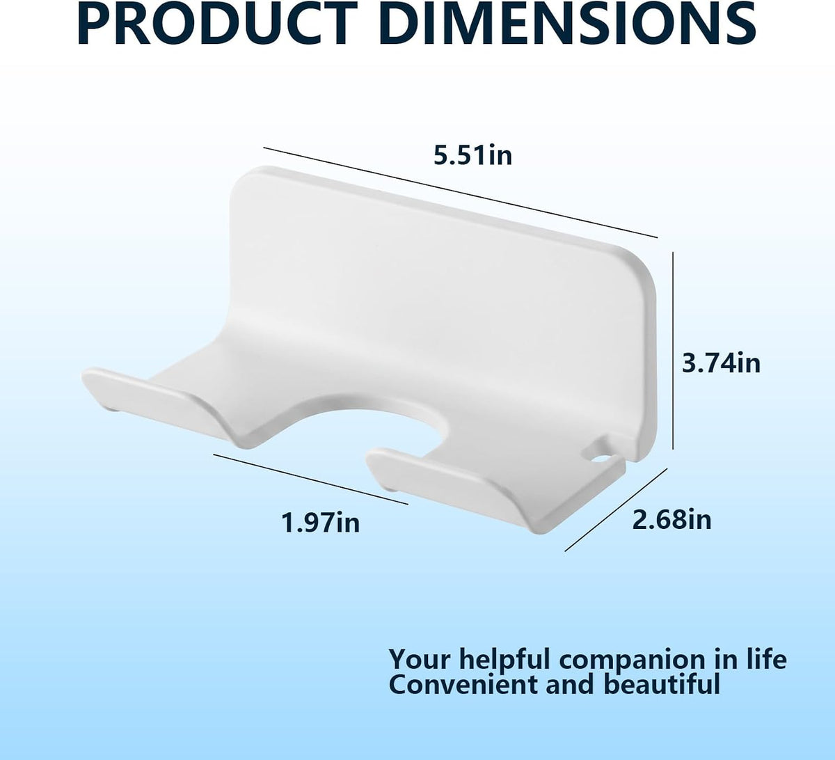 No Drill Hair Dryer Holder, Bathroom Wall Storage Bracket