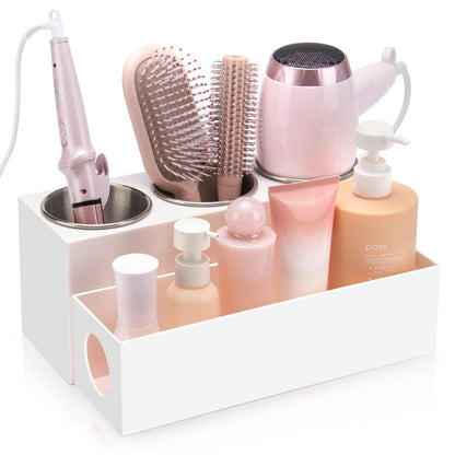 GFWARE Hair Tool Organizer with 3 Stainless Steel Cups, Cooling Hot Tools