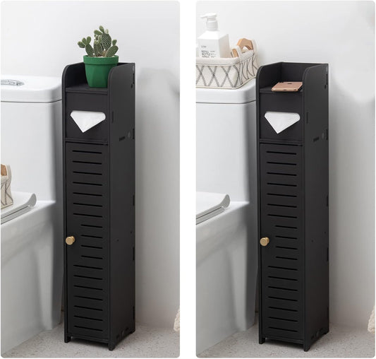 AOJEZOR Small Bathroom Storage Cabinet: Protect Rental Deposit for Renters