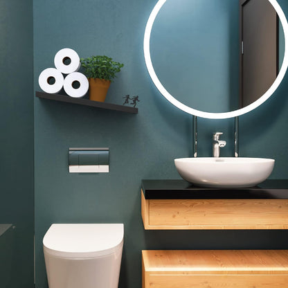 Funny Toilet Paper Holder Floating Wall Shelf - Avalanche Design