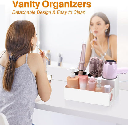 GFWARE Hair Tool Organizer with 3 Stainless Steel Cups, Cooling Hot Tools