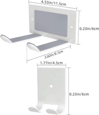 FLE Blow Dryer Holder Wall Mounted Fit fo Hair Dryers,White
