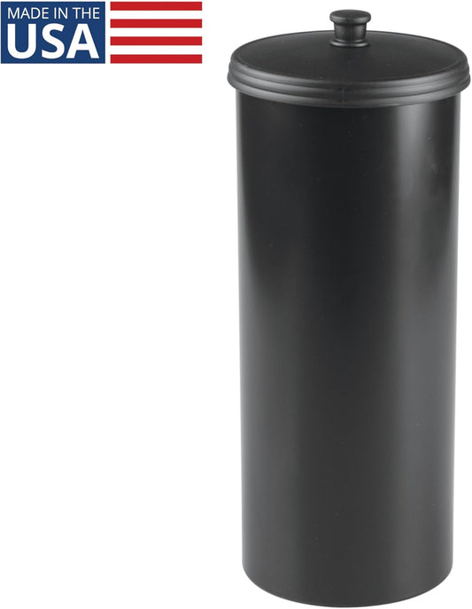 iDesign Freestanding Bathroom Toilet Paper Storage Holder, Matte Black