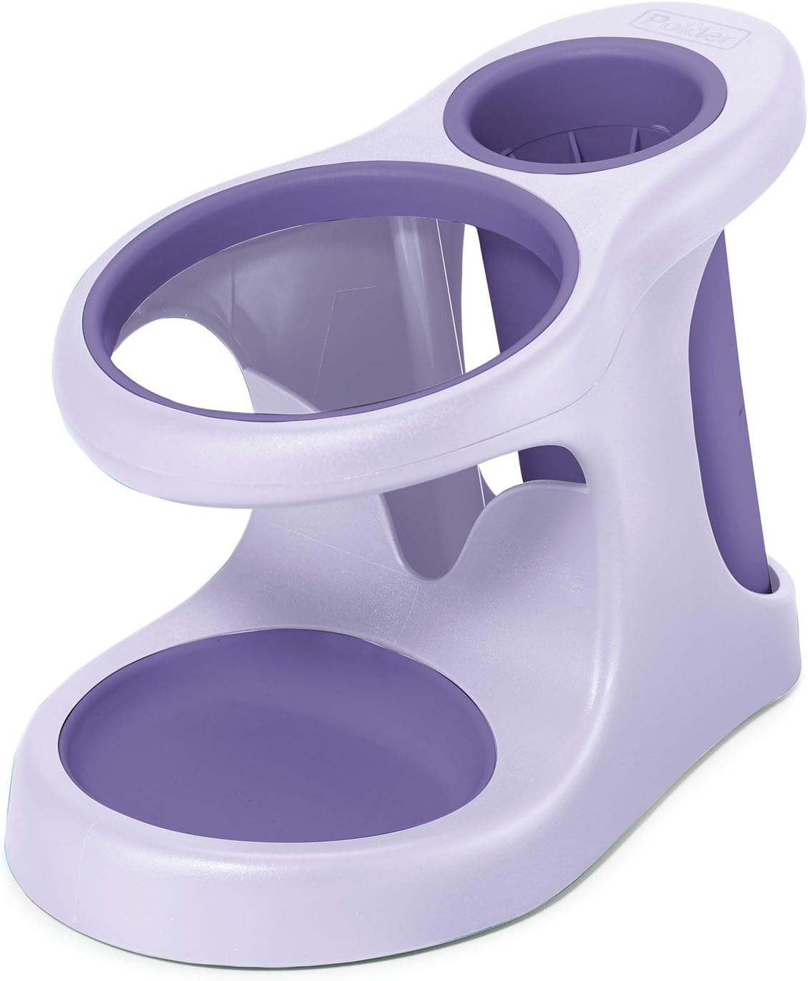 Polder White/Gray Style and Store Bathroom Accessory