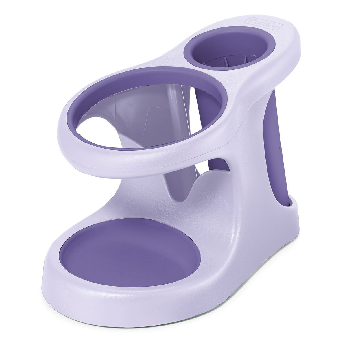 Polder White/Gray Style and Store Bathroom Accessory