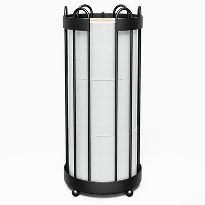 Epicano Toilet Paper Holder Stand,Freestanding Toilet Paper Storage,Black