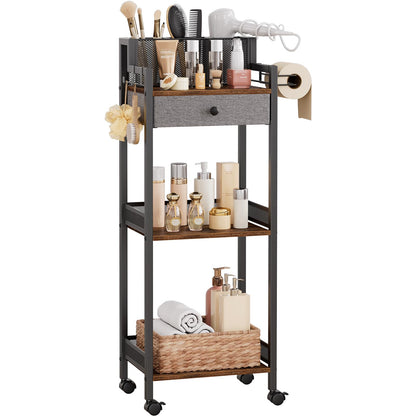 Bathroom Storage and Organizer Shelf Hair Dryer Holder, 9.85in