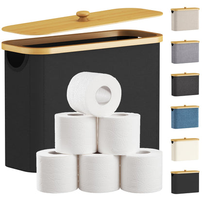Lifewit Toilet Paper Storage Holder, Extra Large Stand Basket, 30L, White