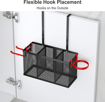 Hair Tool Organizer, Adjustable Height Hair Dryer Holder, Black
